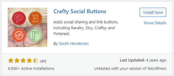Vladimir Lugo: 6 integrations between your website and your social channels: Install plugin Crafty Social Buttons