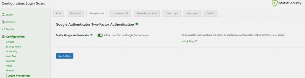 Vladimir Lugo: 7 methods to enhance the security of your website: Enable Google Authenticator in Shield Security