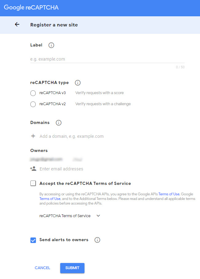 Vladimir Lugo: 7 methods to enhance the security of your website: Register your website with Google reCAPTCHA
